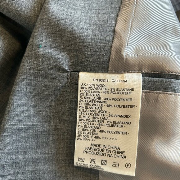 Diesel Men’s Wool Blazer Grey size XL - Picture 6 of 10